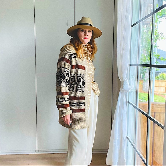 Pendleton Sweaters - Pendleton Westerly Cardigan sweater 70s original L